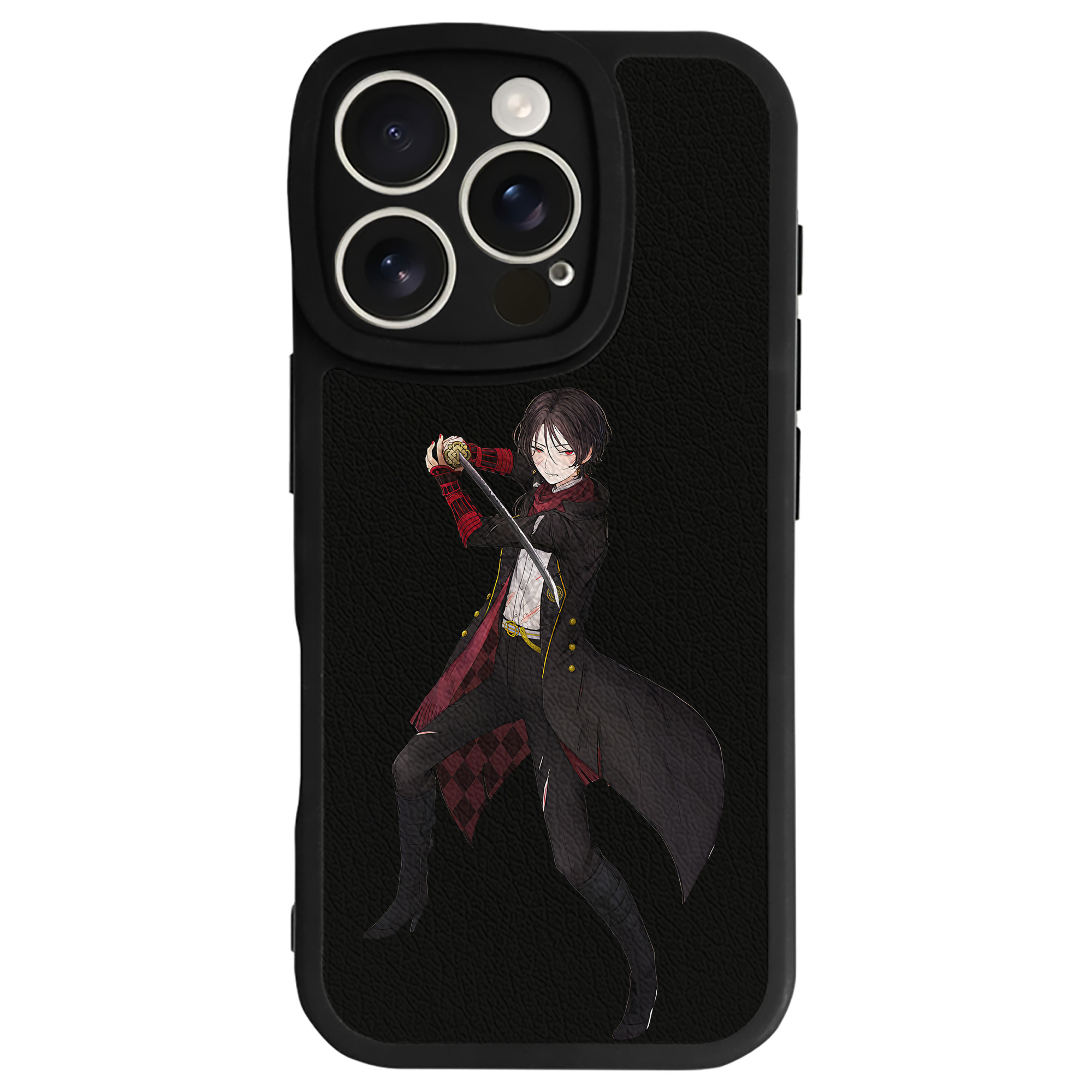 （画像用） 刀剣乱舞 Touken Ranbu 【iPhone 16シリーズ対応】シリコンスマホケース（レザー調） 材質：シリコン